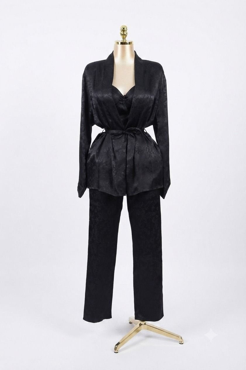 3-Piece satin Pajama Set