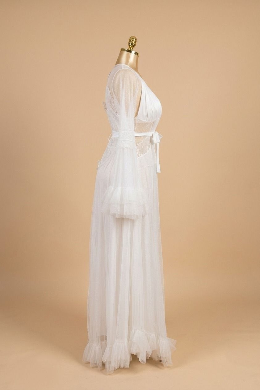 Long Bridal Robe Set