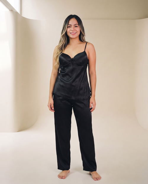 3-Piece satin Pajama Set