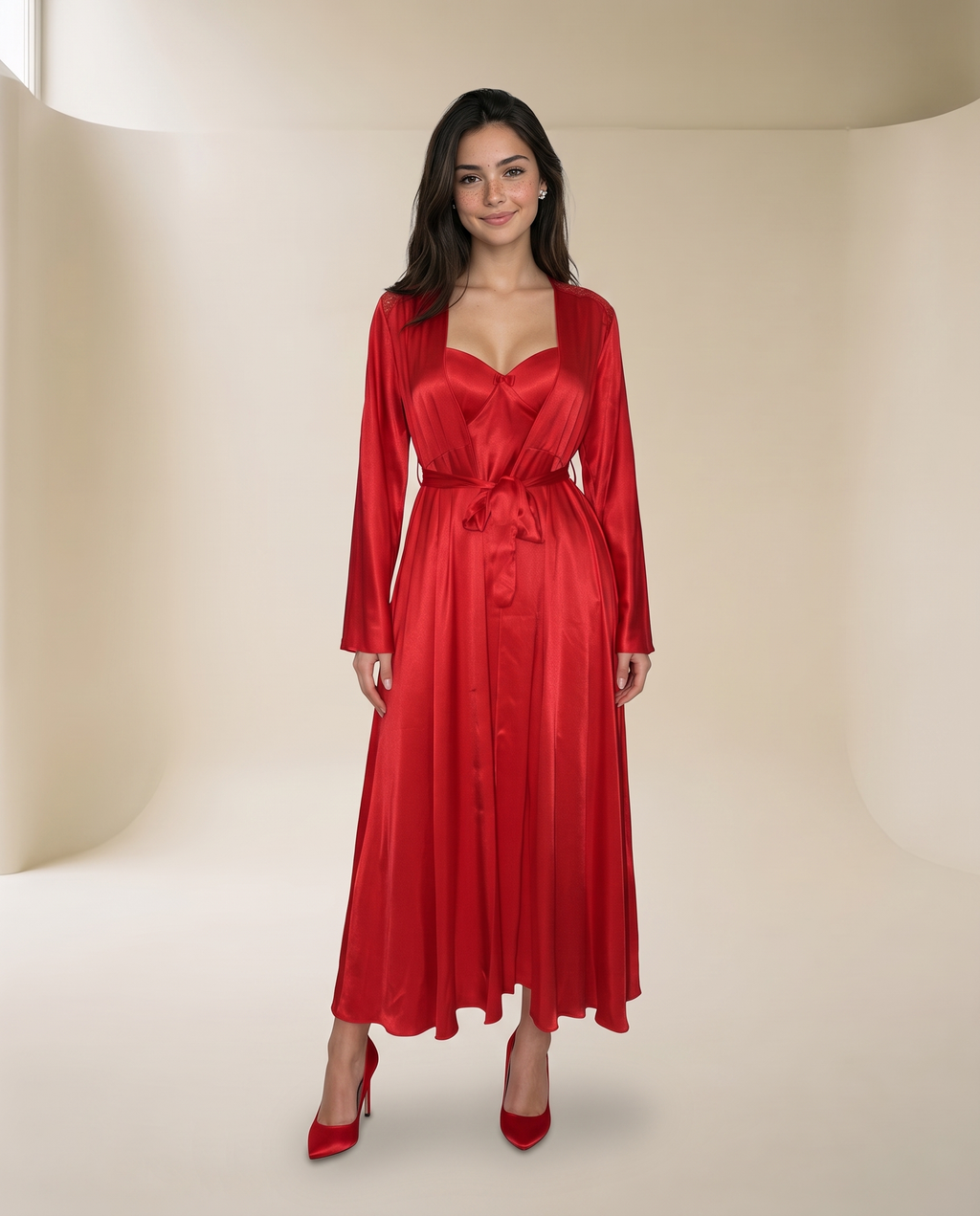 Nightgown with Robe Set