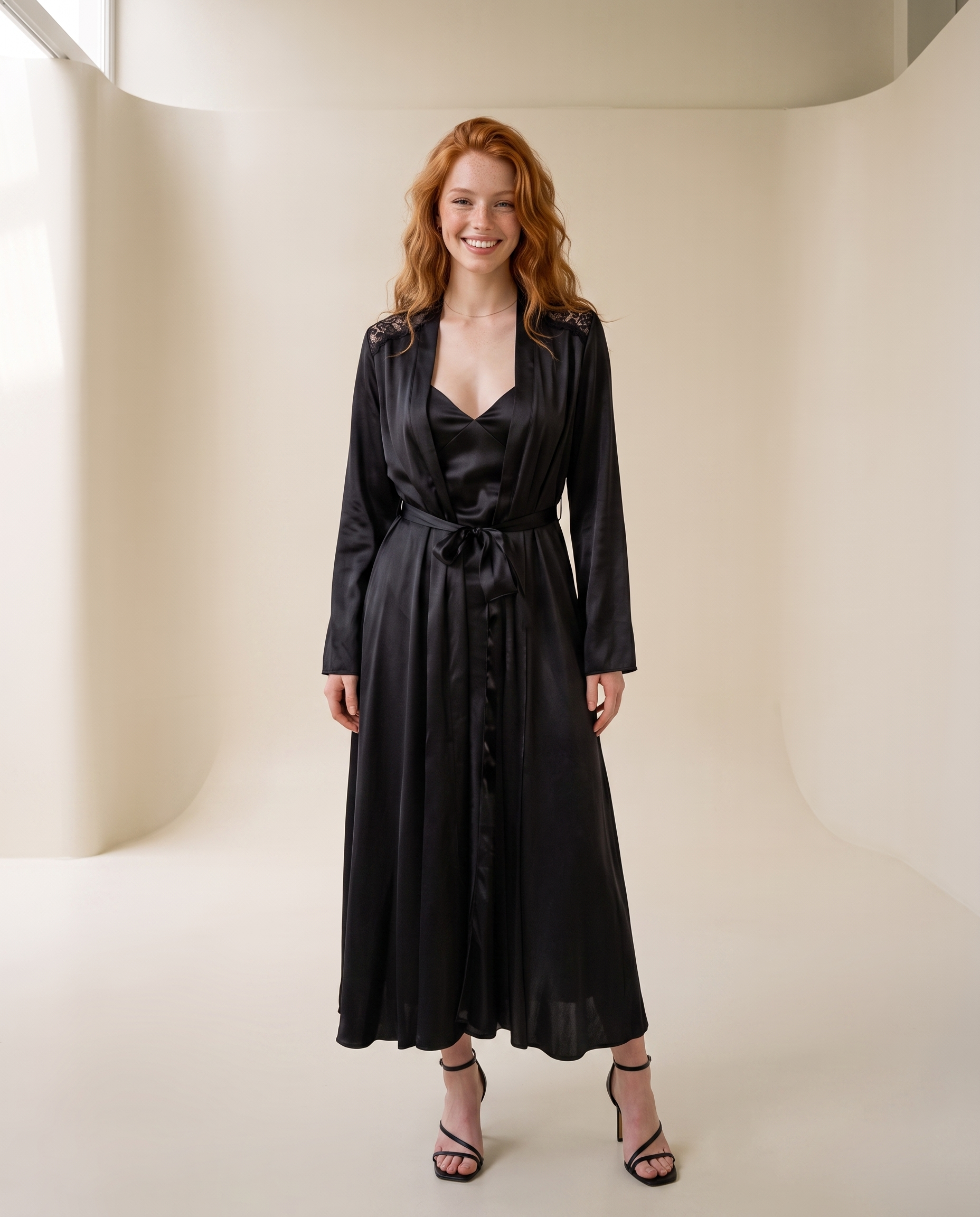 Nightgown with Robe Set
