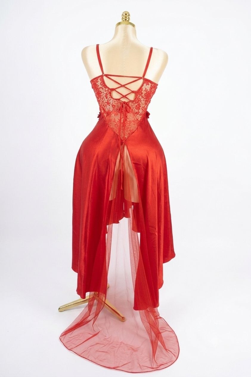 Red Long Babydoll