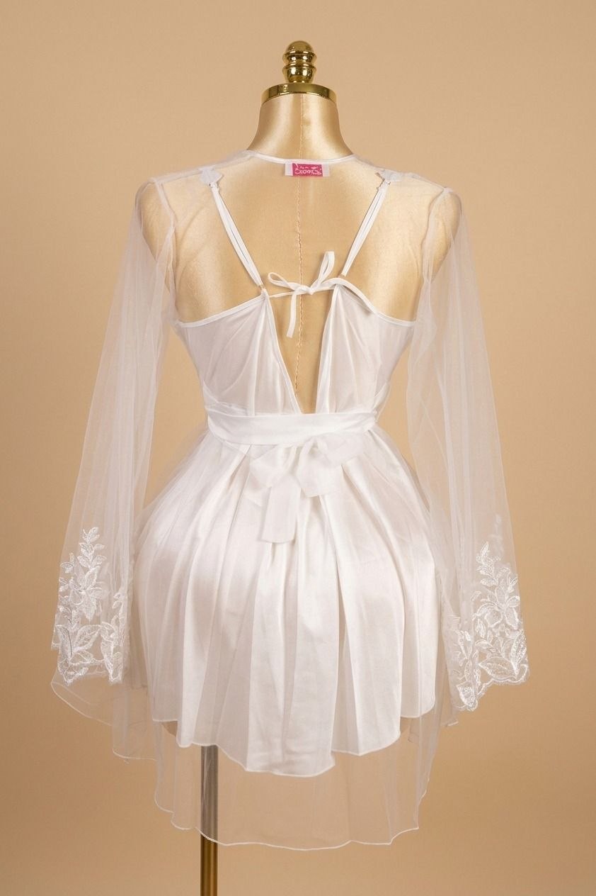 Short Bridal Robe Set