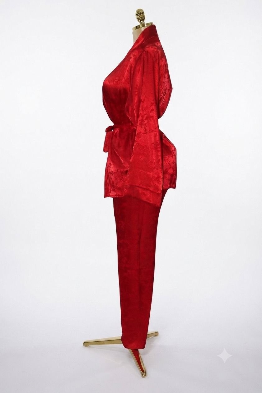3-Piece satin Pajama Set