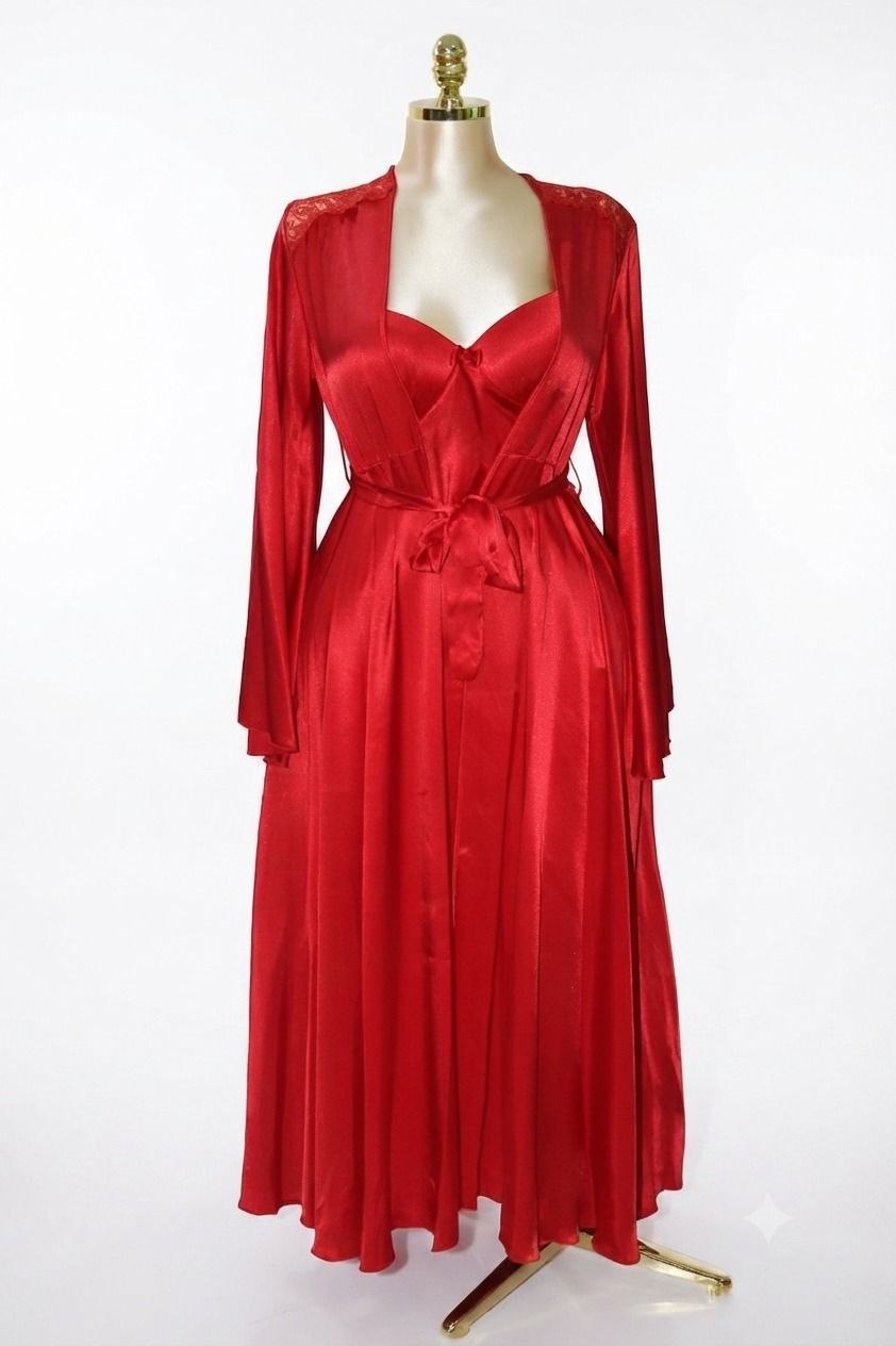 Nightgown with Robe Set